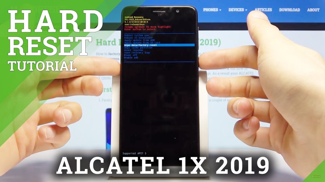 How to Hard Reset ALCATEL 1X 2019 &ndash; Bypass Password