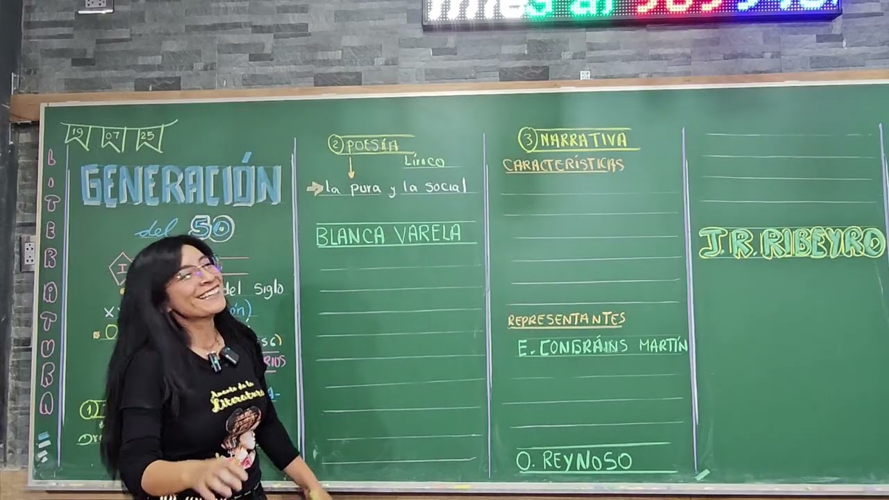 Clase de Literatura  Generación del 50