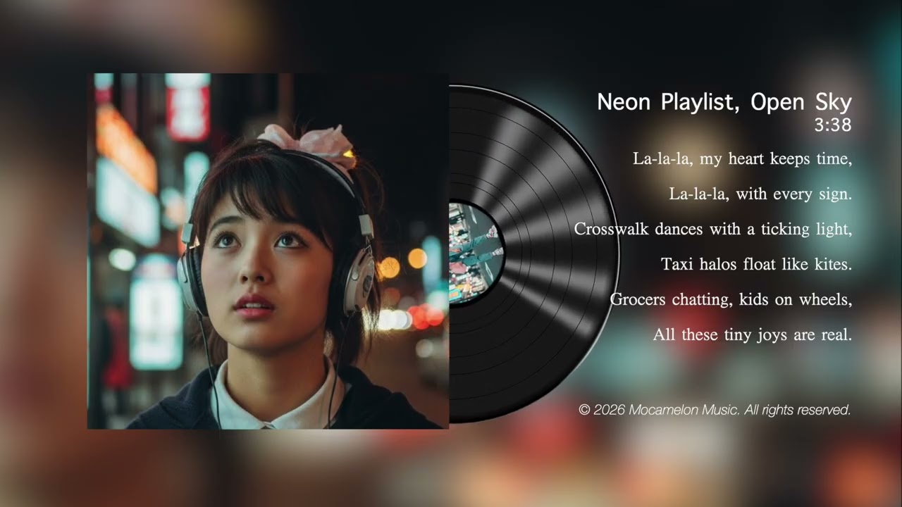 Neon Playlist Open Sky | City POP