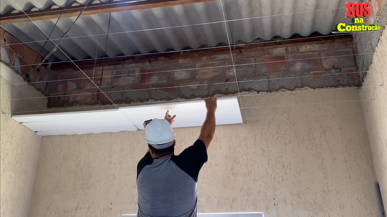 Forro barato com isopor eps virou FEBRE na construção