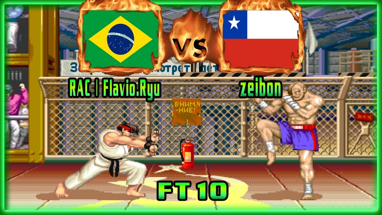 Street Fighter 2: Champion Edition - RAC | Flavio.Ryu (BRA) VS (CHL) zeibon [sf2ce/Fightcade/FT10]