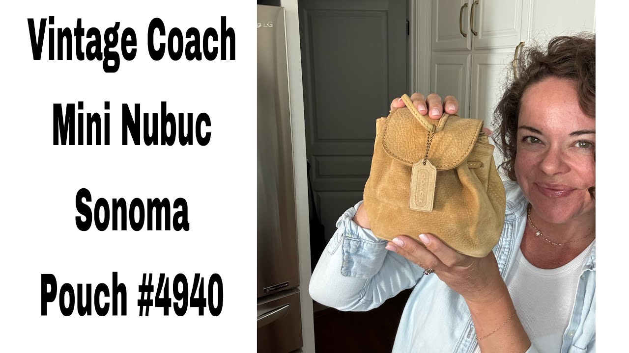 Vintage Coach #4940 Sonoma Nubuc The Pouch