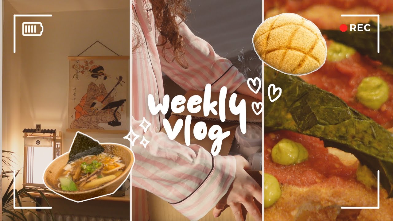 prince vlog - sala da tè giapponese, cena da sola e pizze gourmet ♡