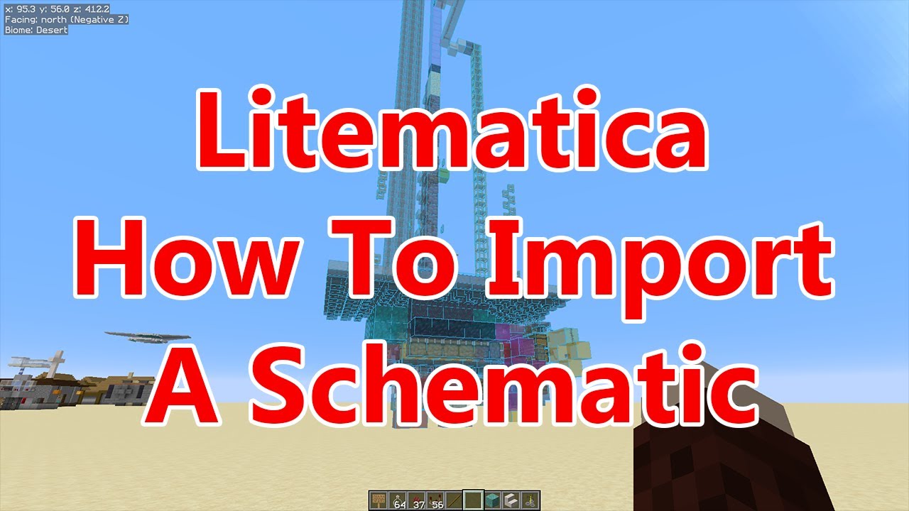 Litematica Как загрузить и импортировать схему в Minecraft — Учебное пособие