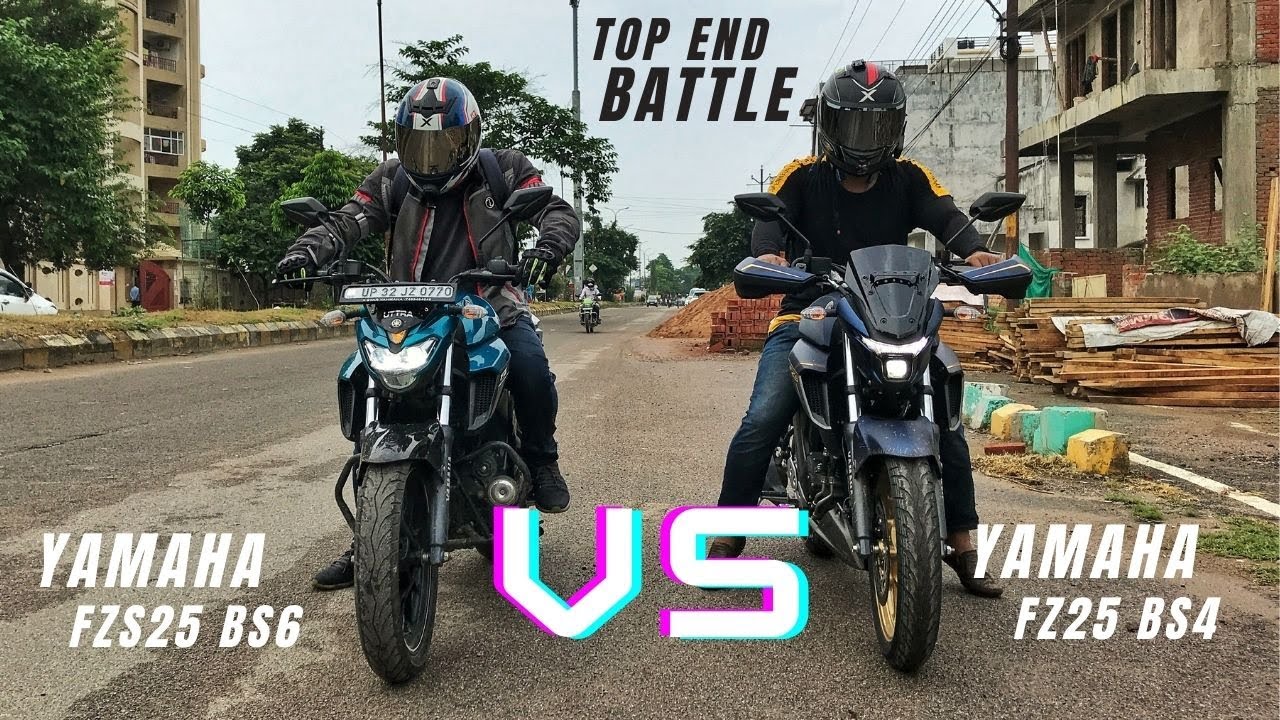 Yamaha FZS25 Bs6 vs FZ25 Bs4 Top End Race | Amazing Results | Quick Performance Test | KSC Vlogs