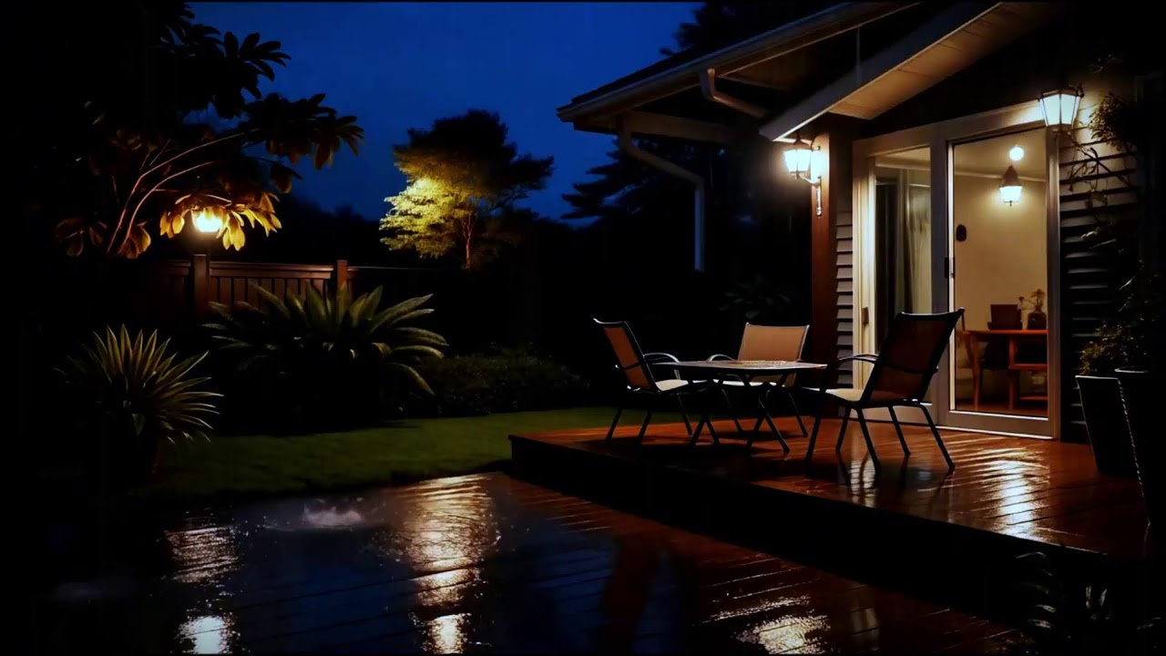 Magical Night Calm | 10 Hours of Piano & Rain for Deep Sleep • Dim Screen