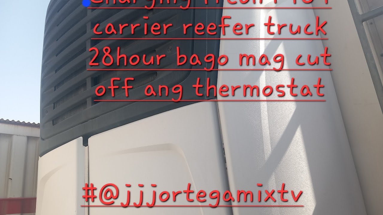 Charging freon R404 carrier reefer truck #@jjjortegamixtv