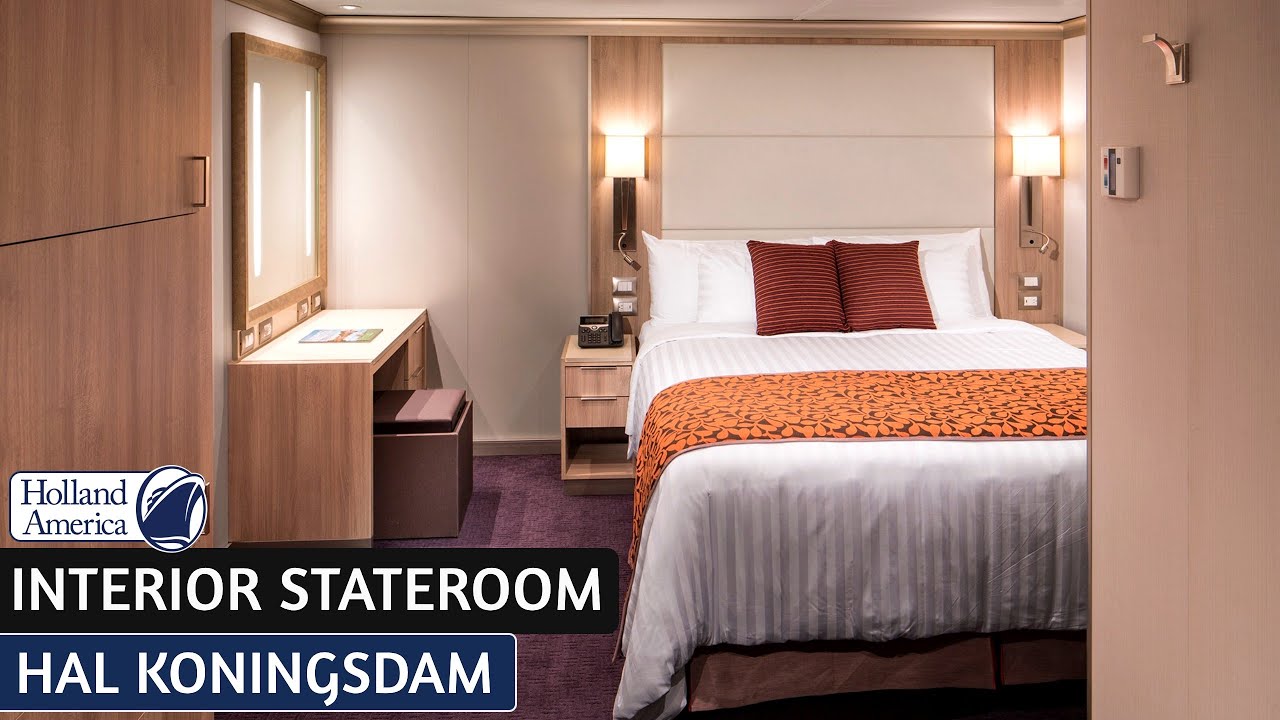 HAL Koningsdam | Interior Stateroom Full Tour & Review 4K | Holland America Line