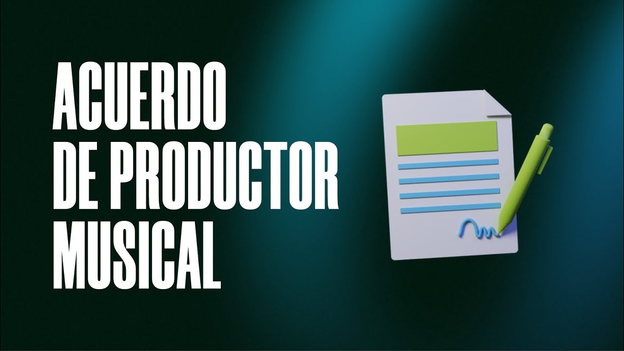 Qué es y cómo funciona el acuerdo de productor musical
