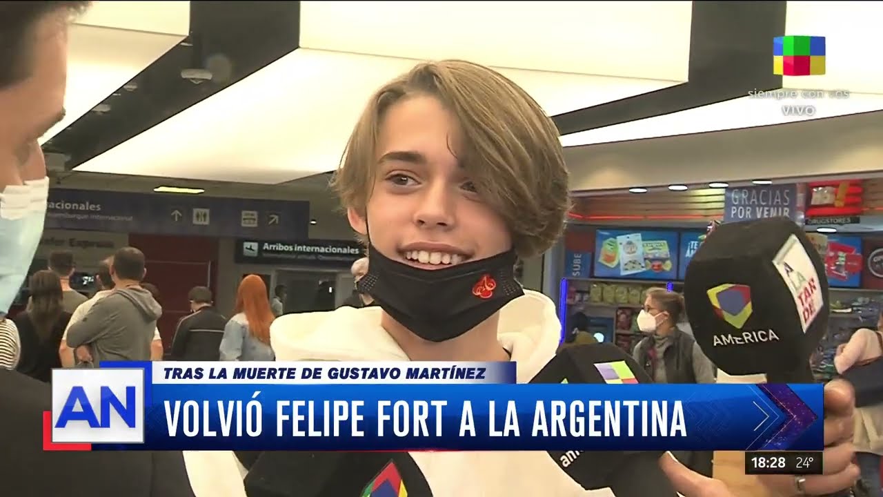 📺 Volvió Felipe Fort a la Argentina tras la muerte de Gustavo Martínez