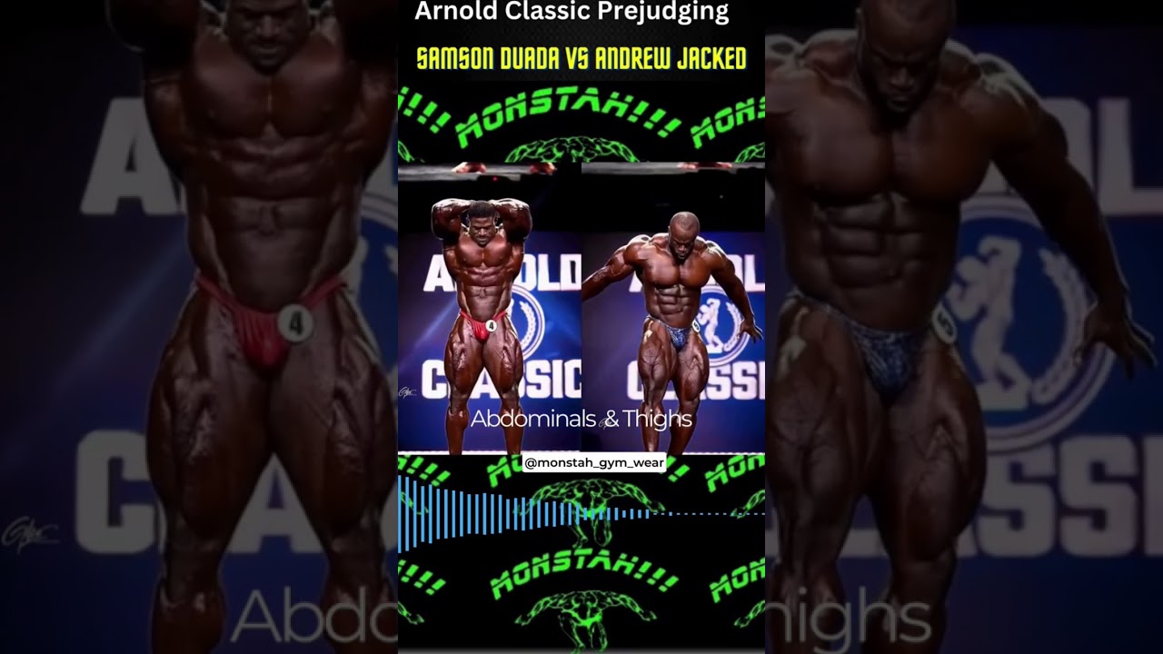 Andrew Jacked Vs Samson Dauda: Arnold Classic Comparison#shorts #bodybuilding 👉🤡