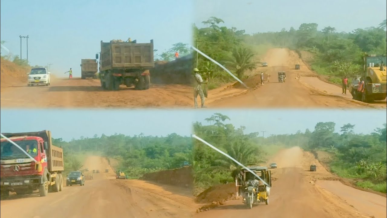 Road 🛣️ expansion between Ajumako Techiman & Eshiem 👌🏾🙏🏾