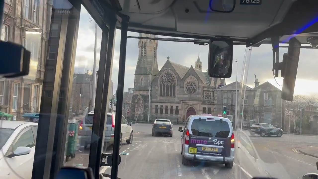 Stagecoach East Scotland ￼￼service 72 ninewells to Dundee High Street single decker bzl￼
