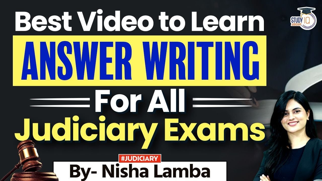Judiciary Mains Answer Writing for All States Judiciary Exams | StudyIQ Judiciary