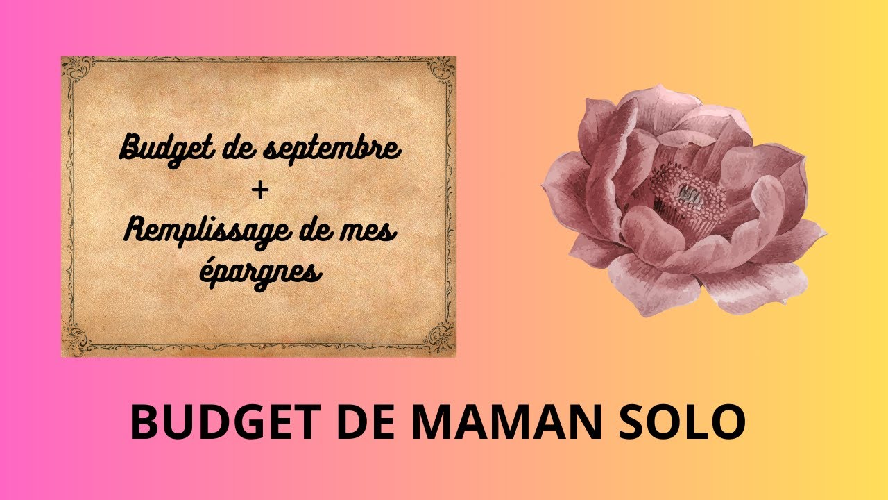 💋BUDGET DE SEPTEMBRE 💋 BUDGET DE SEPTEMBRE+ REMPLISSAGE DES EPARGNES🌸UN PEU EN RETARD💗