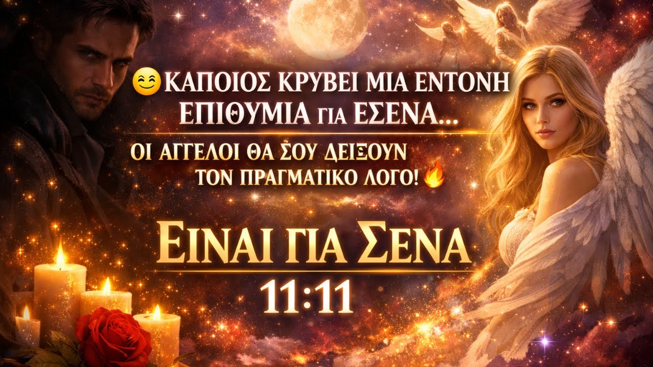 😳ΚΑΠΟΙΟΣ ΚΡΥΒΕΙ ΜΙΑ ΕΝΤΟΝΗ ΕΠΙΘΥΜΙΑ ΓΙΑ ΕΣΕΝΑ… ΟΙ ΑΓΓΕΛΟΙ ΘΑ ΣΟΥ ΔΕΙΞΟΥΝ ΤΟΝ ΠΡΑΓΜΑΤΙΚΟ ΛΟΓΟ!🔥