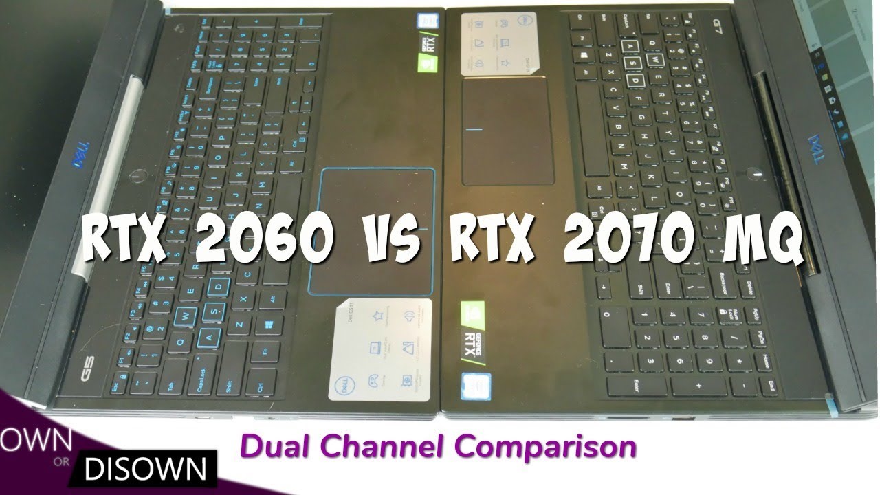 RTX 2060 vs RTX 2070 Max Q- Dual Channel Performance