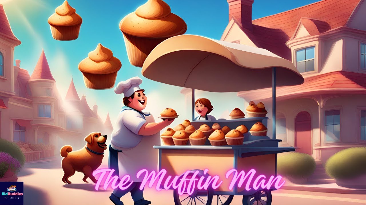 The Muffin Man | Nursery Rhymes & Kids Songs | Kidbuddiesfunlearning