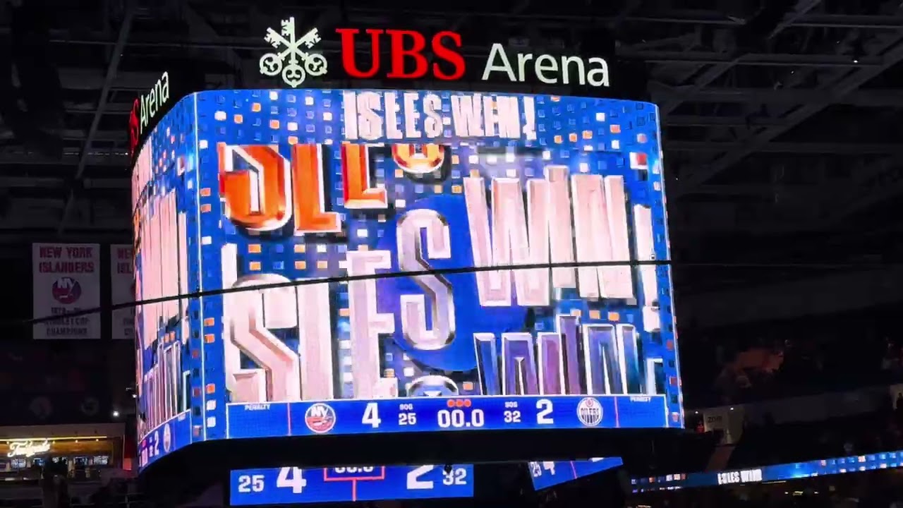 New York Islanders win horn at UBS Arena