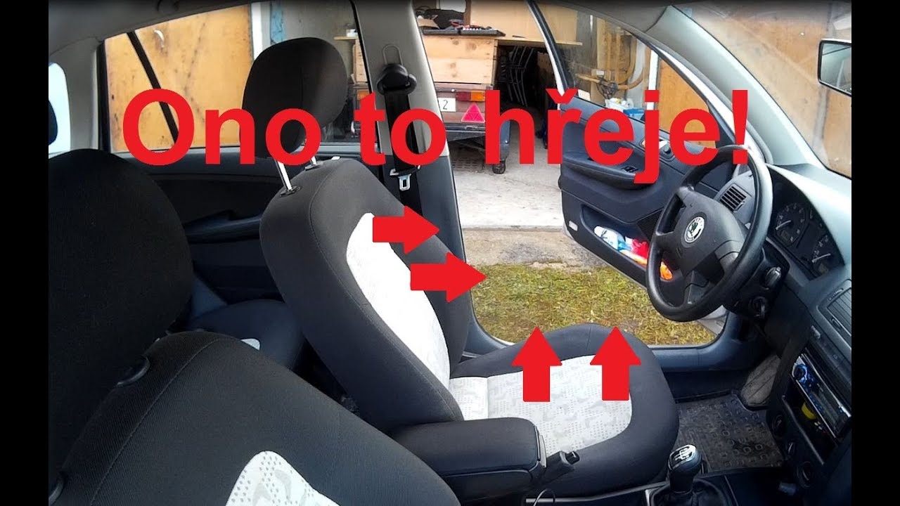 Dodělání vyhřívání sedaček Fabia 1/seat heating Fabia 1