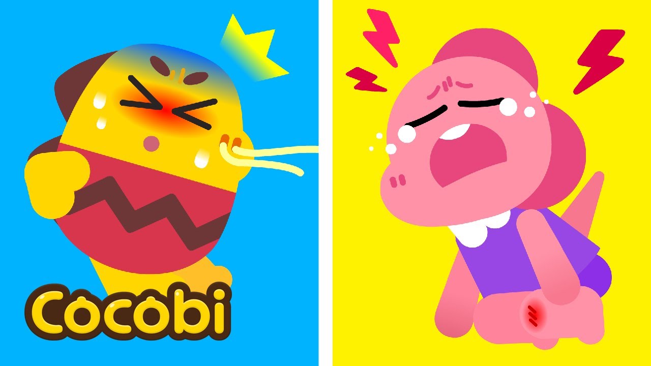 Estou Doente! | Canção Boo Boo | Músicas Infantis | Cocobi