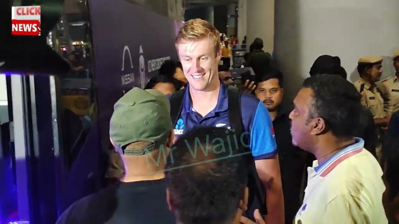 New Zealand CricKet Team Arrival in INDIA at Hyderabad AirPort