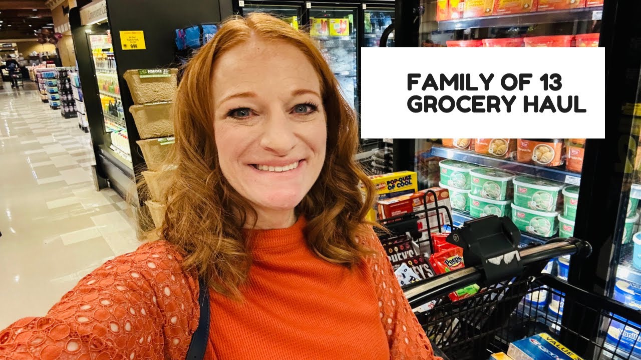 FAMILY OF 13 GROCERY HAUL *THANKSGIVING PREP HAUL*