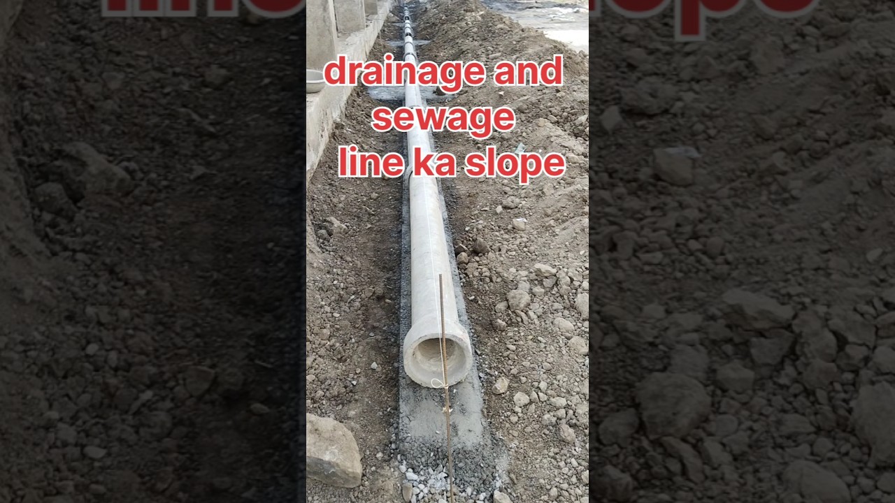 slope of drainage and sewage pipe line slope calculation in sewage pipe line