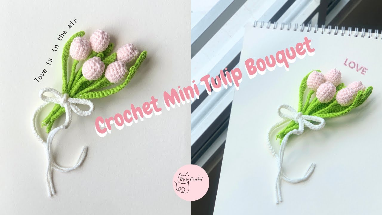 Crochet Mini Tulip Bouquet