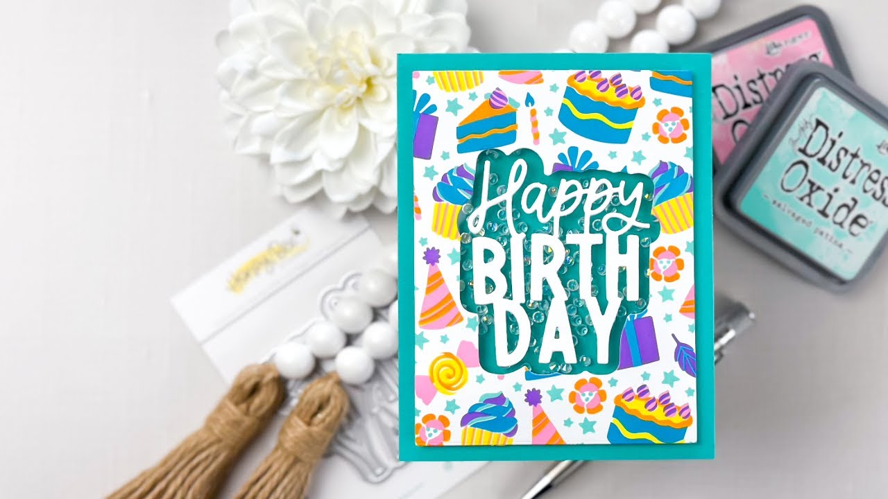 Make a Shaker Card with Any Word Die (So Easy!)