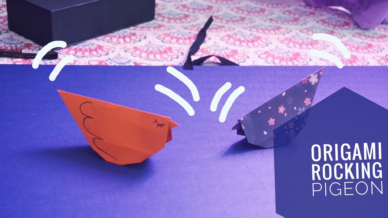 Easy Origami Rocking Pigeon