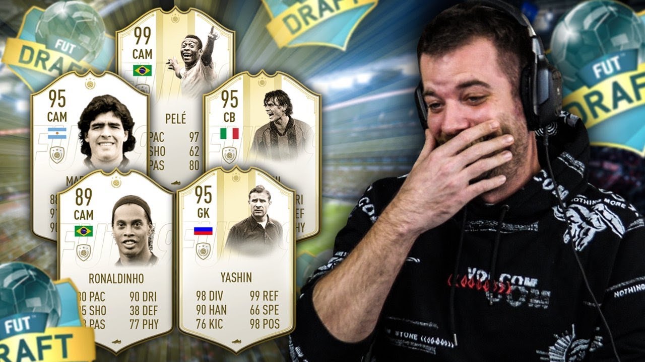 5 ICON DANS LA MEME DRAFT! - FIFA19