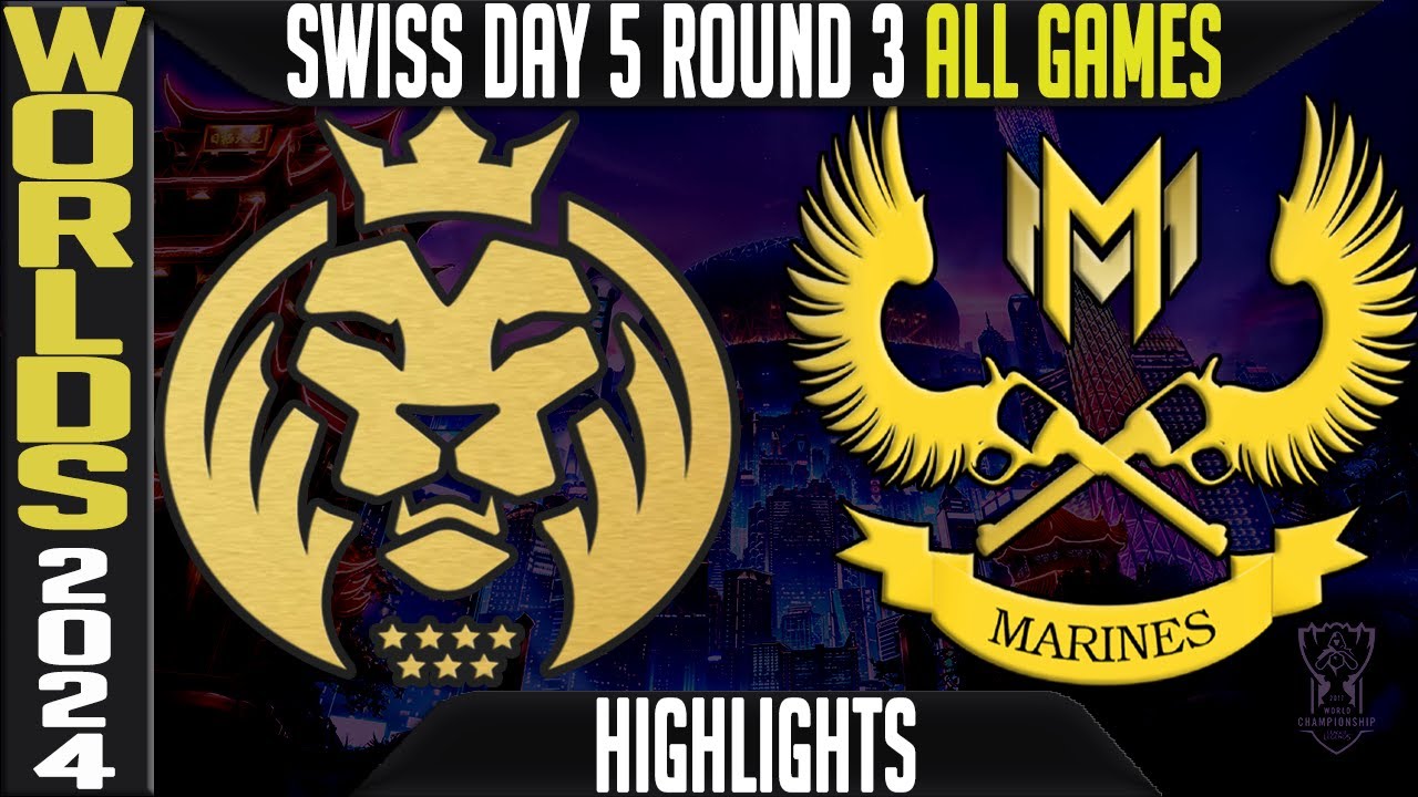 MDK vs GAM Highlights ALL GAMES | LoL Worlds 2024 Day 5 Round 3 | MAD Lions vs Gigabyte Marine