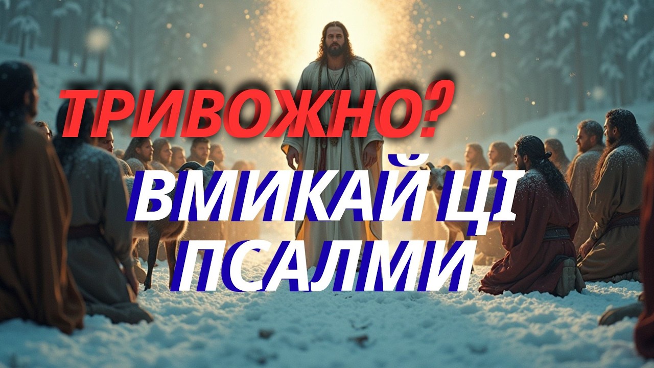 🔴 СЕРЦЕ КРИЧИТЬ ВІД ТРИВОГИ? ЗУПИНИСЬ І СЛУХАЙ ✝️ Псалми, що приносять Мир, Силу і Божий Захист 🙏