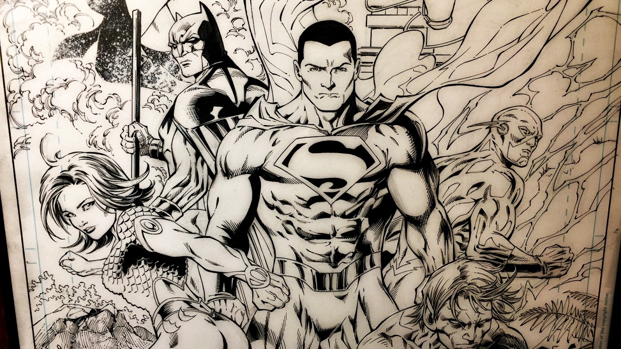 Original Comic Book Art Splash Page! Tony Daniel. Ep 108