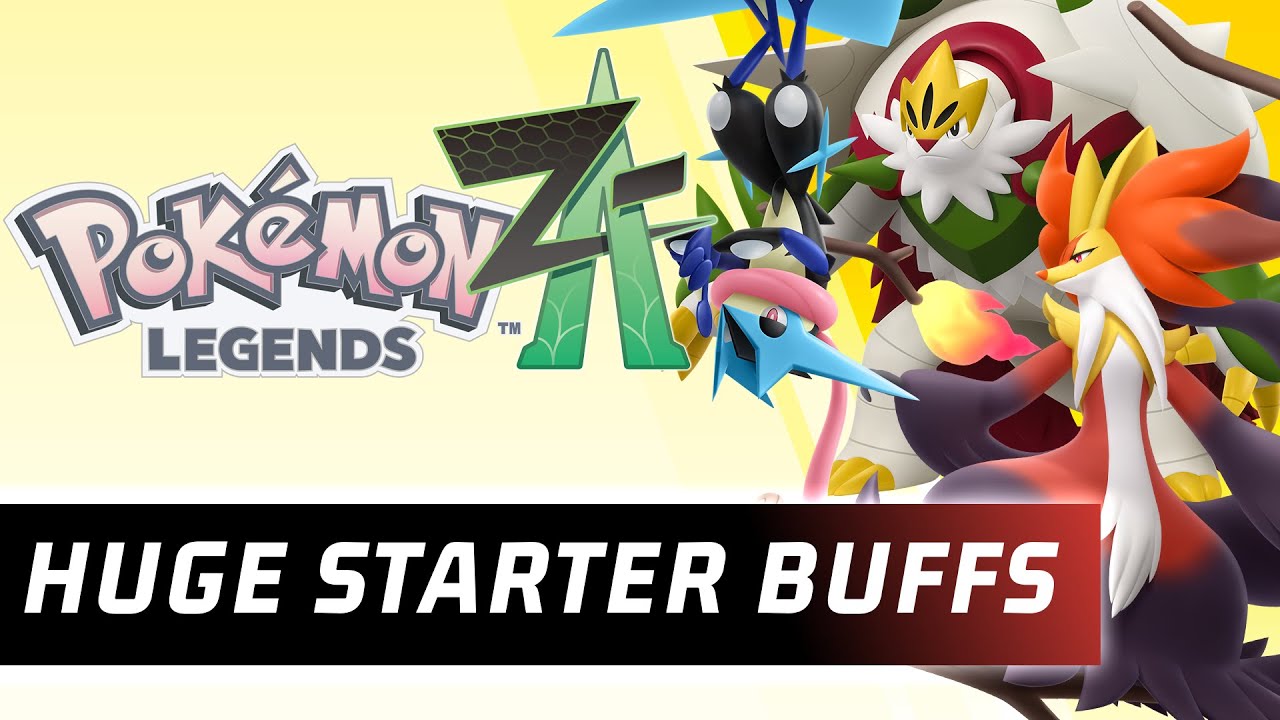 HUGE BUFFS FOR THE KALOS STARTERS! Pokemon Legends Z-A