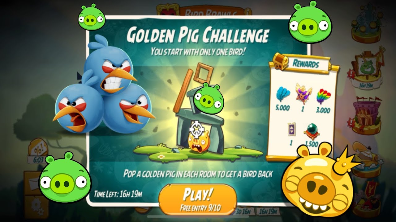 Angry Birds 2 AB2 Golden Pig Challenge with Blues | Easy peezy!