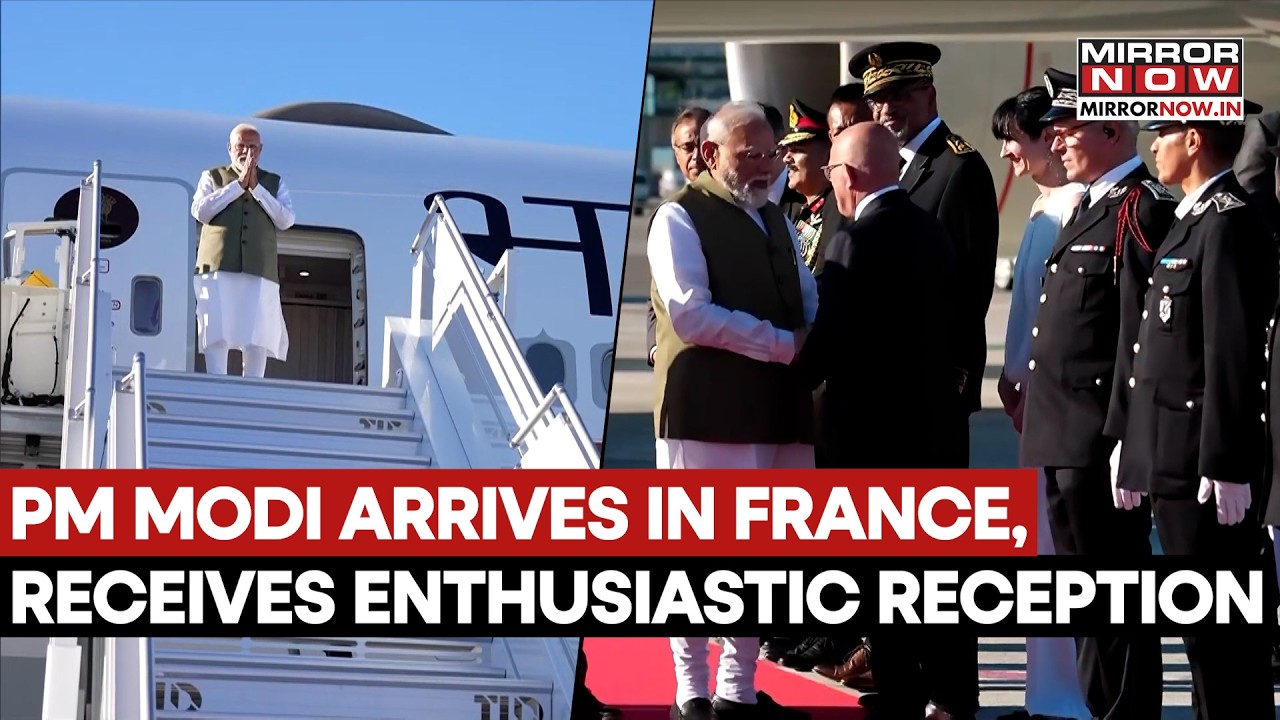 PM Modi Arrives In France To Attend G7 Summit, Receives Enthusiastic Welcome From Indian Diaspora