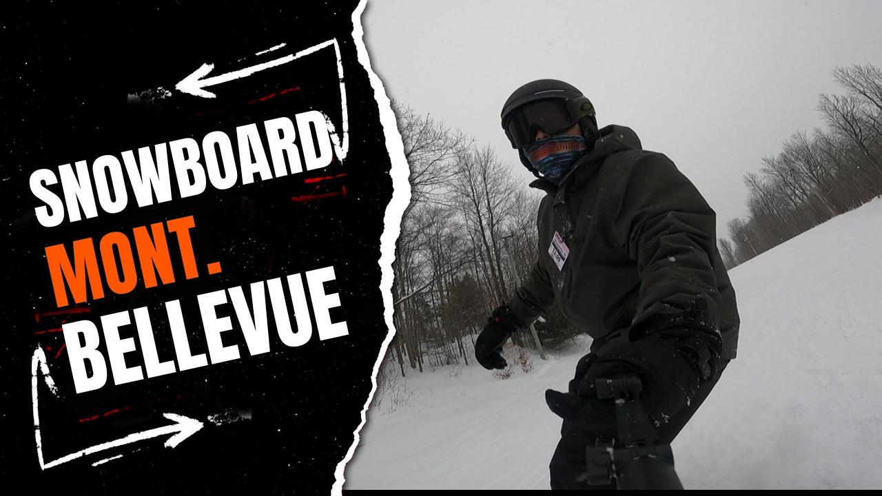 Snowboarding at Mont Bellevue | Winter Riding in Quebec 🇨🇦🏂