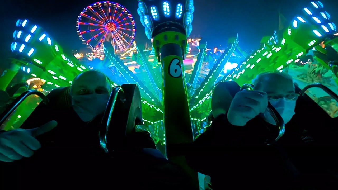 Voodoo Jumper - Sch&auml;fer - Show - Night - Onride - M&uuml;nster - 2020 - Clip by kirmesmarkus 2021