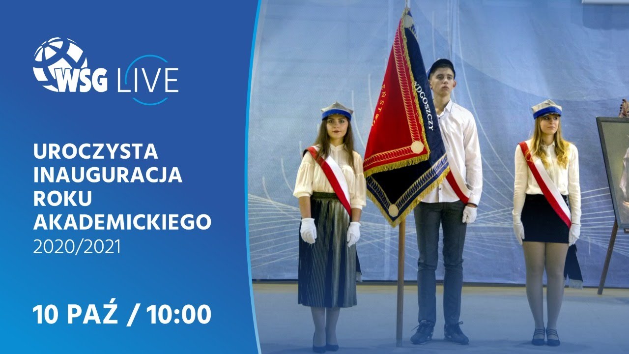 Inauguracja roku akademickiego 2020/2021 w Wyższej Szkole Gospodarki