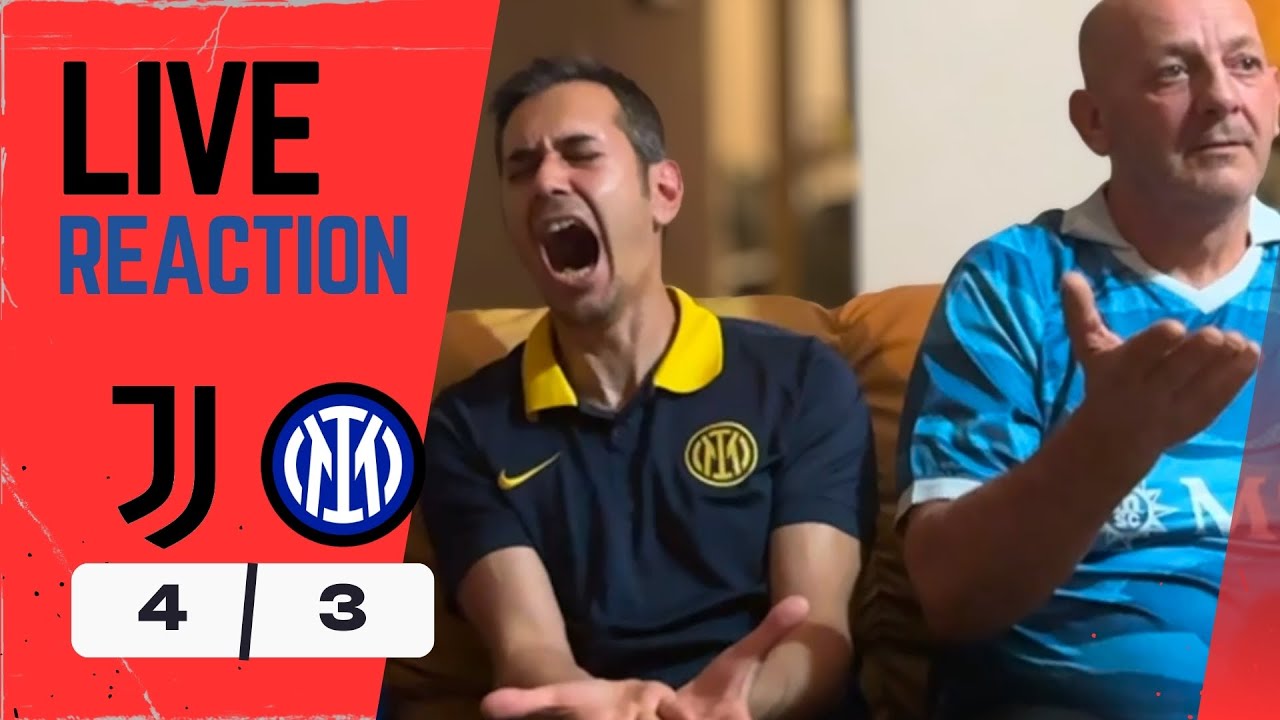 😱 NOOOOOO!! STO ANCORA URLANDO‼️ JUVENTUS-INTER 4-3 la live reaction