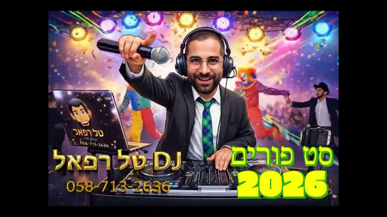 דיג'יי טל רפאל | סט פורים 2026 DJ Tal Refael Purim Mix 🤡🤡🤡