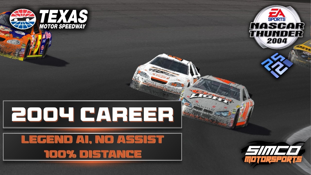 NASCAR Thunder 2004 - Career Mode - 2004 Season - Samsung/Radio Shack 500 at Texas