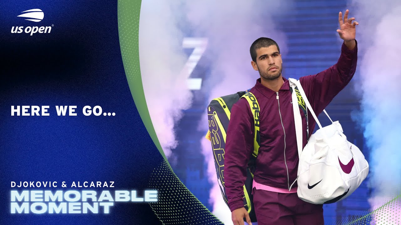 Novak Djokovic vs. Carlos Alcaraz Walk-Out | 2025 US Open