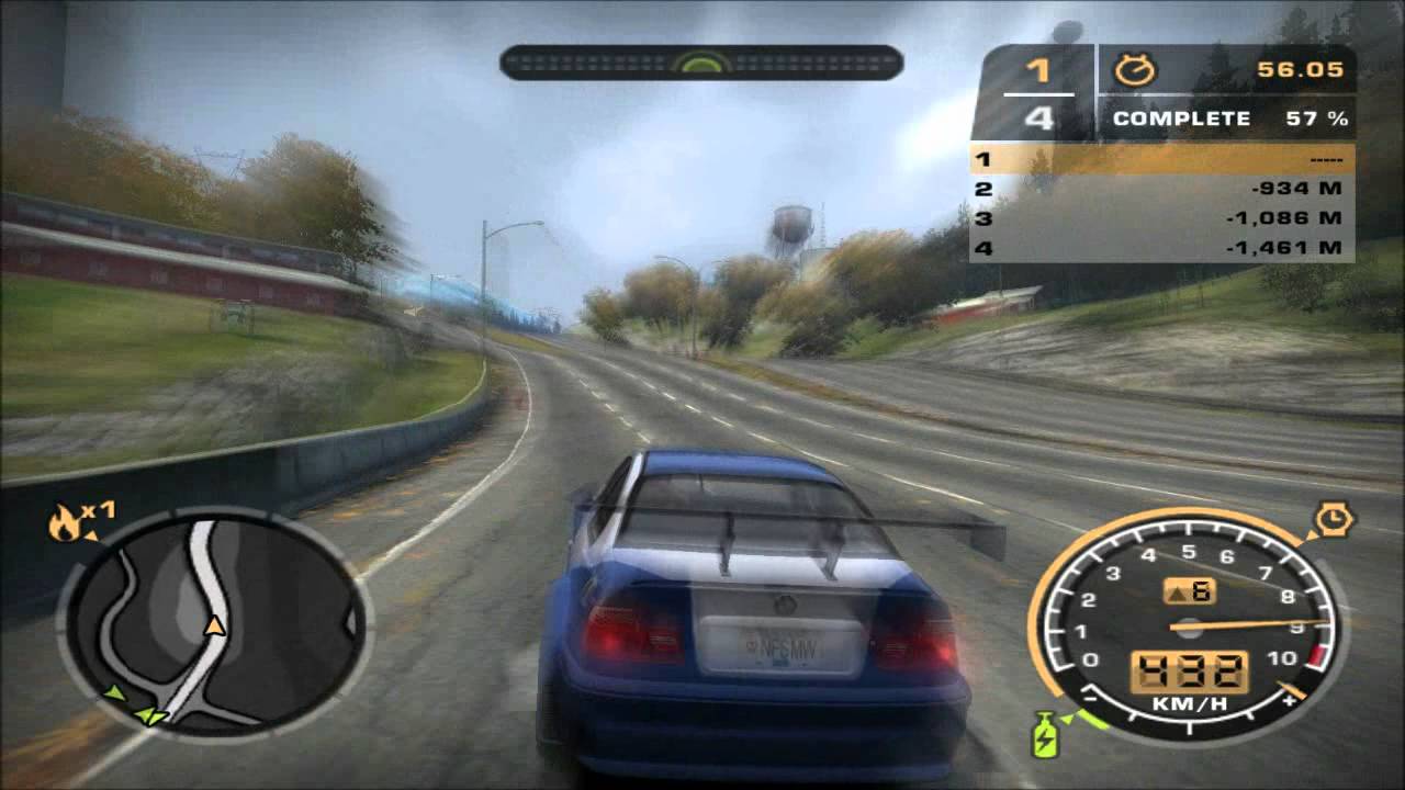 Need for Speed Most Wanted Cart Test - BMW M3 GTR (mod)