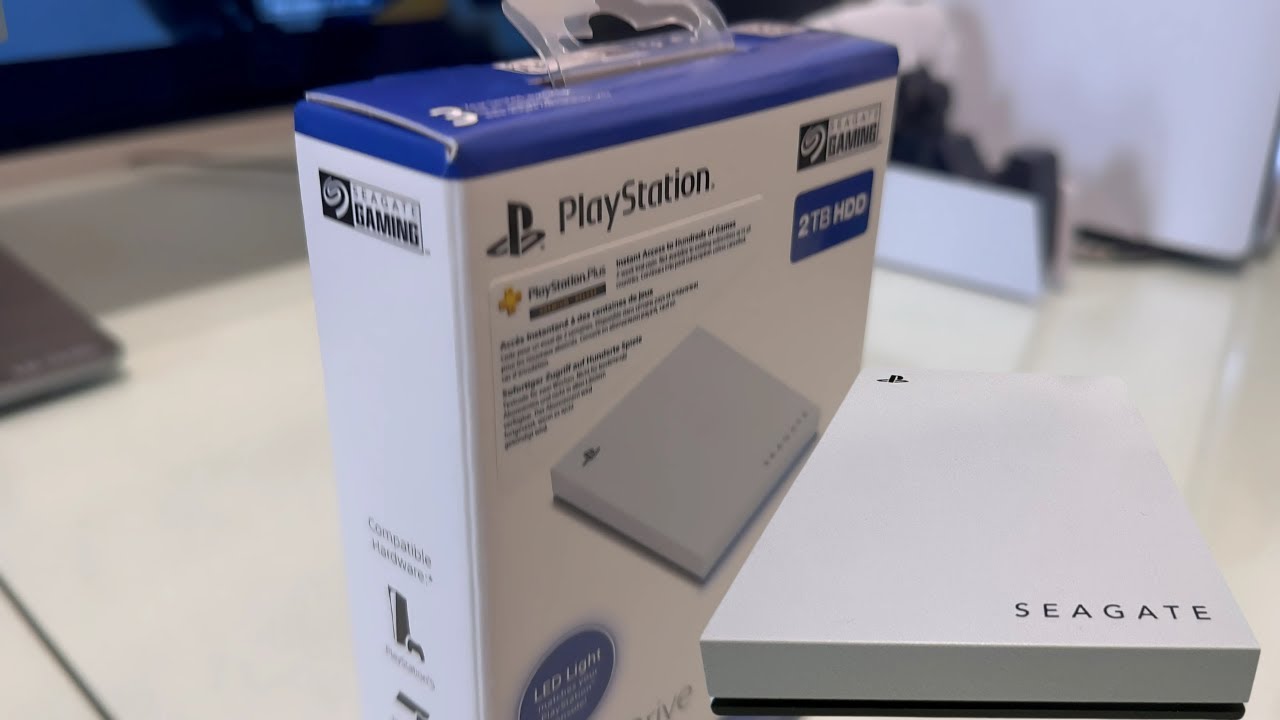 Seagate Game Drive Portable 2TB PlayStation Hard Drive Unboxing/ Transfer PS5 PRO Video Clips to USB