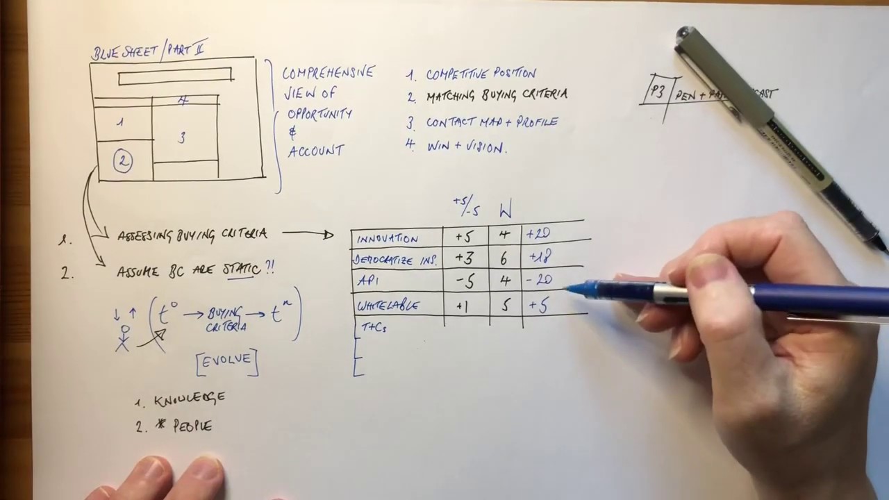 P3 - Blue Sheet Part II: Buying Criteria