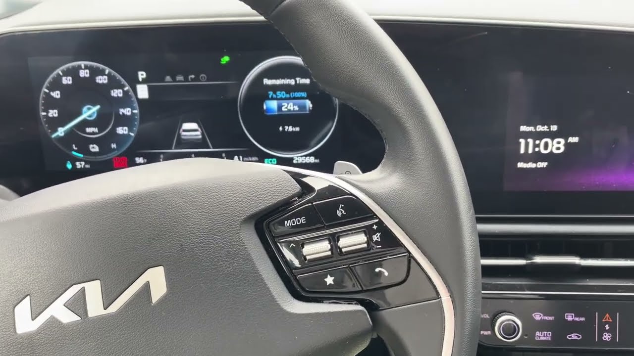 Как найти системную информацию и обновления OTA на Kia Niro EV | 2024