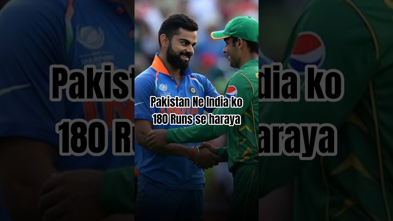India vs Pakistan ICC Final Full Story | 180 Runs Defeat 😱 #shorts #cricket #t20worldcup #indvspak